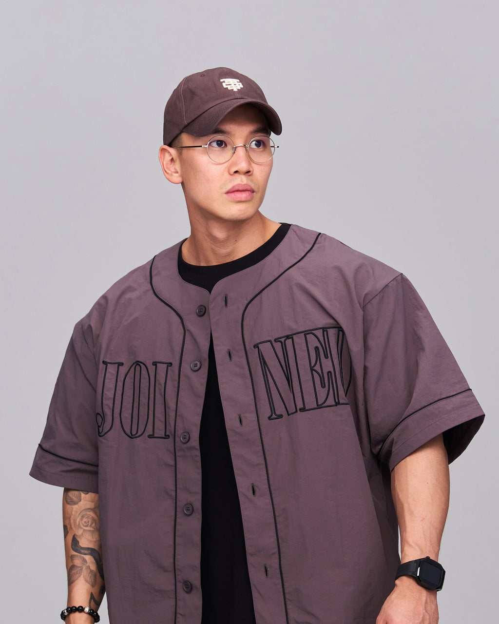 color_White / Dusty Purple