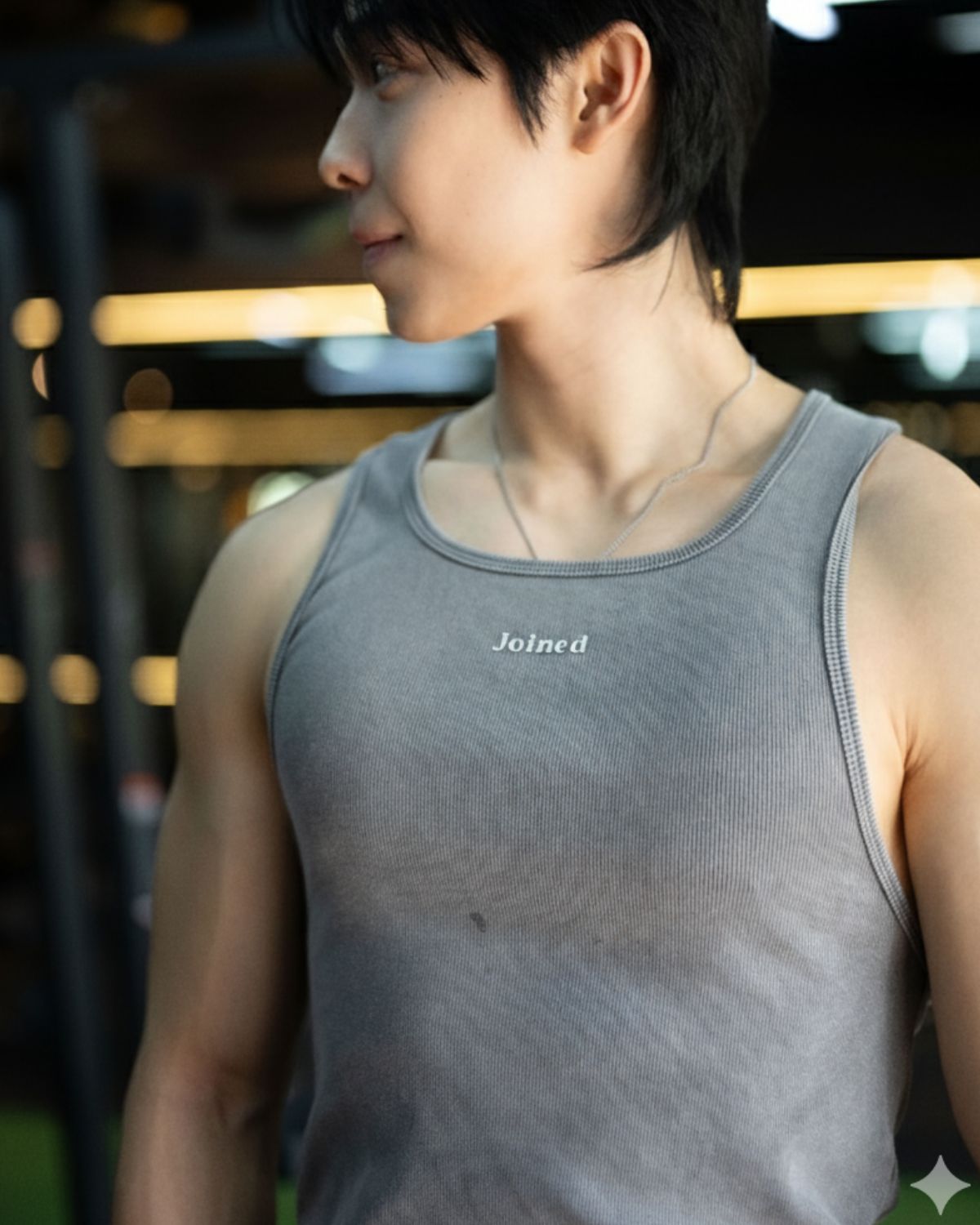 Embroidered Ribbed Tank