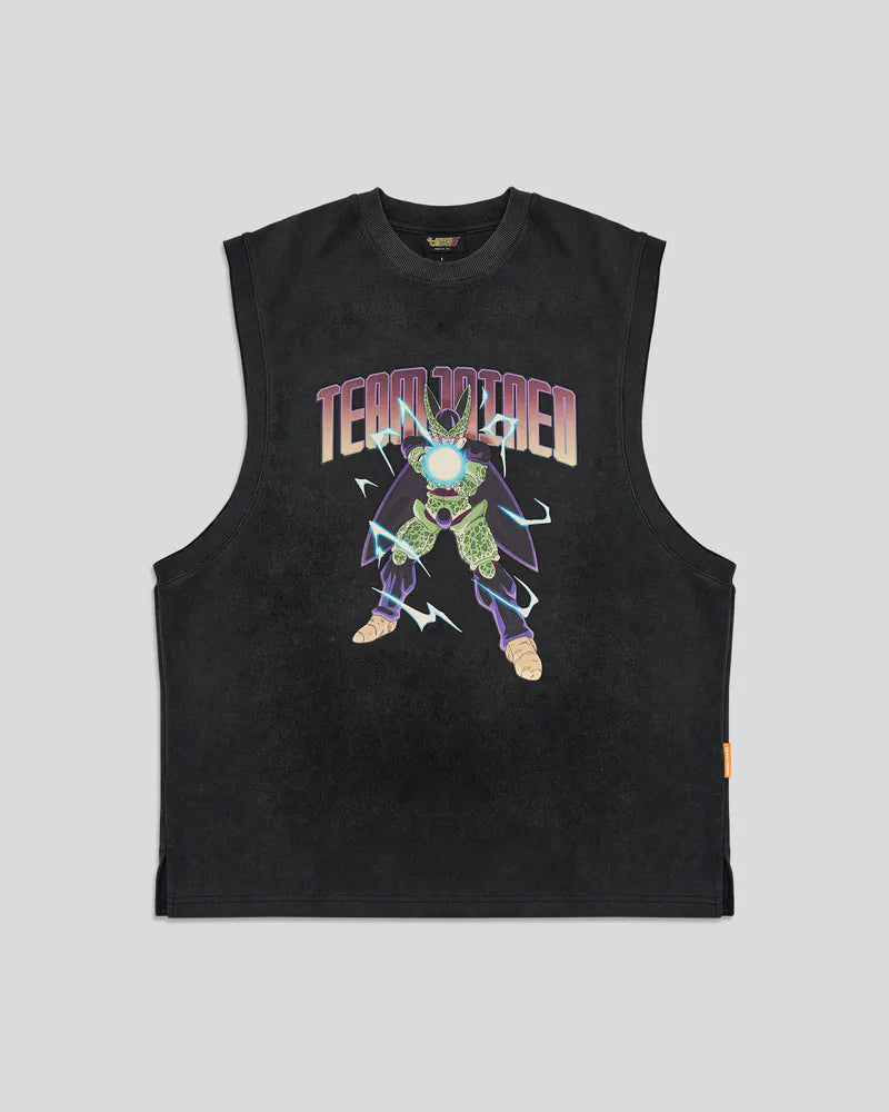 DragonBall Z Cell Sleeves Cut Oversized Top