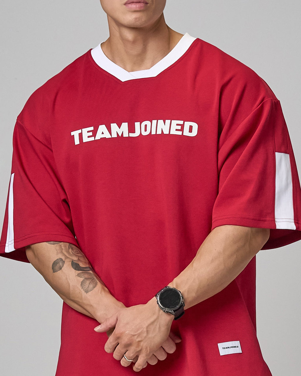 color_White/Drak red