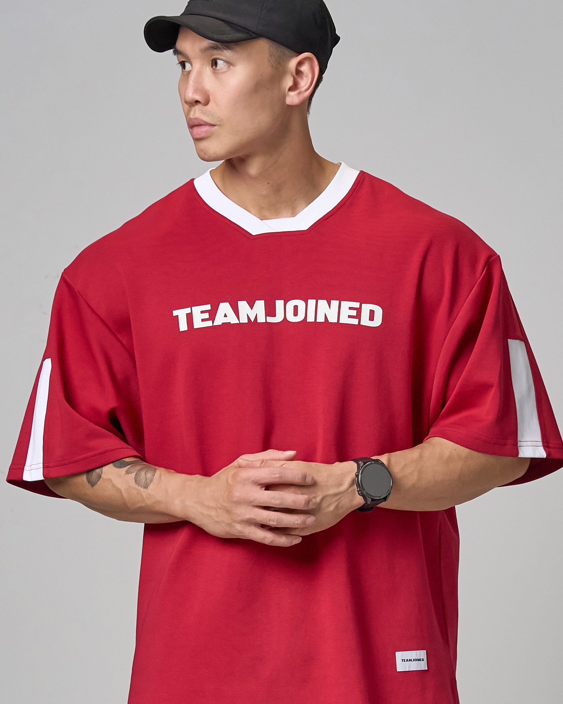 color_White/Drak red