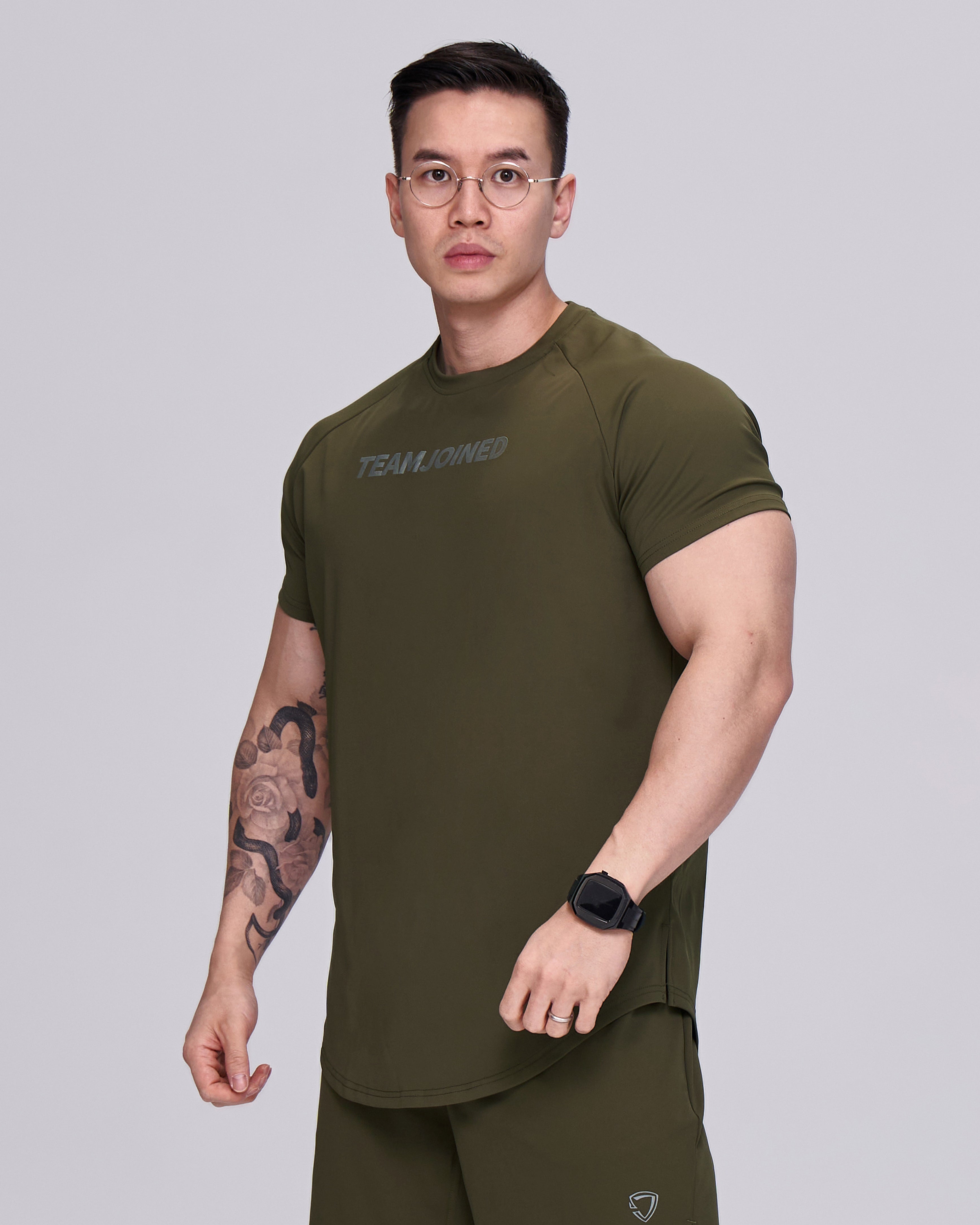 color_silver/army green