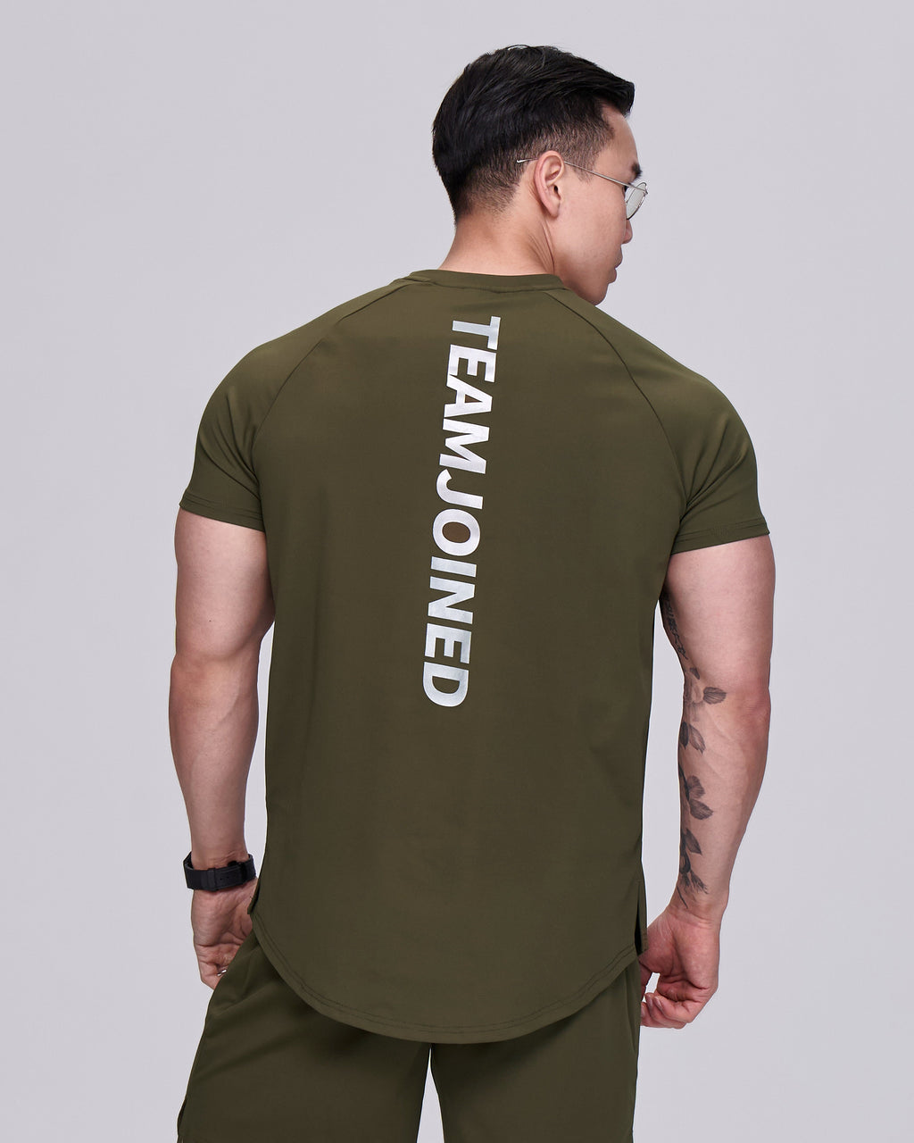 color_silver/army green