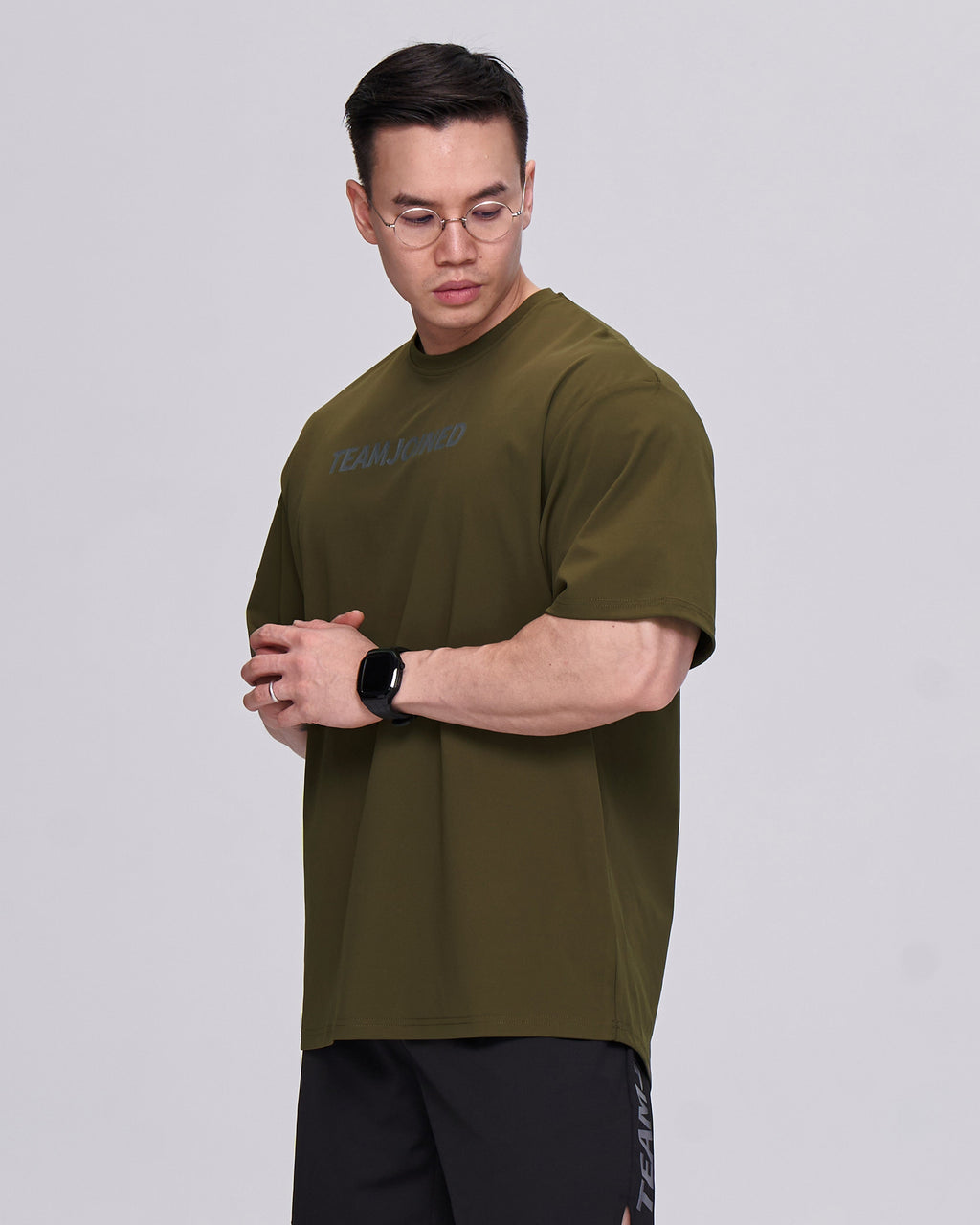 color_silver/army green