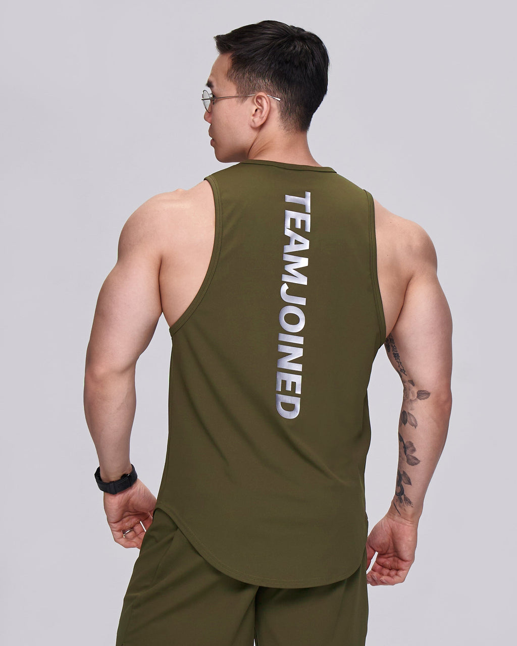 color_silver/army green