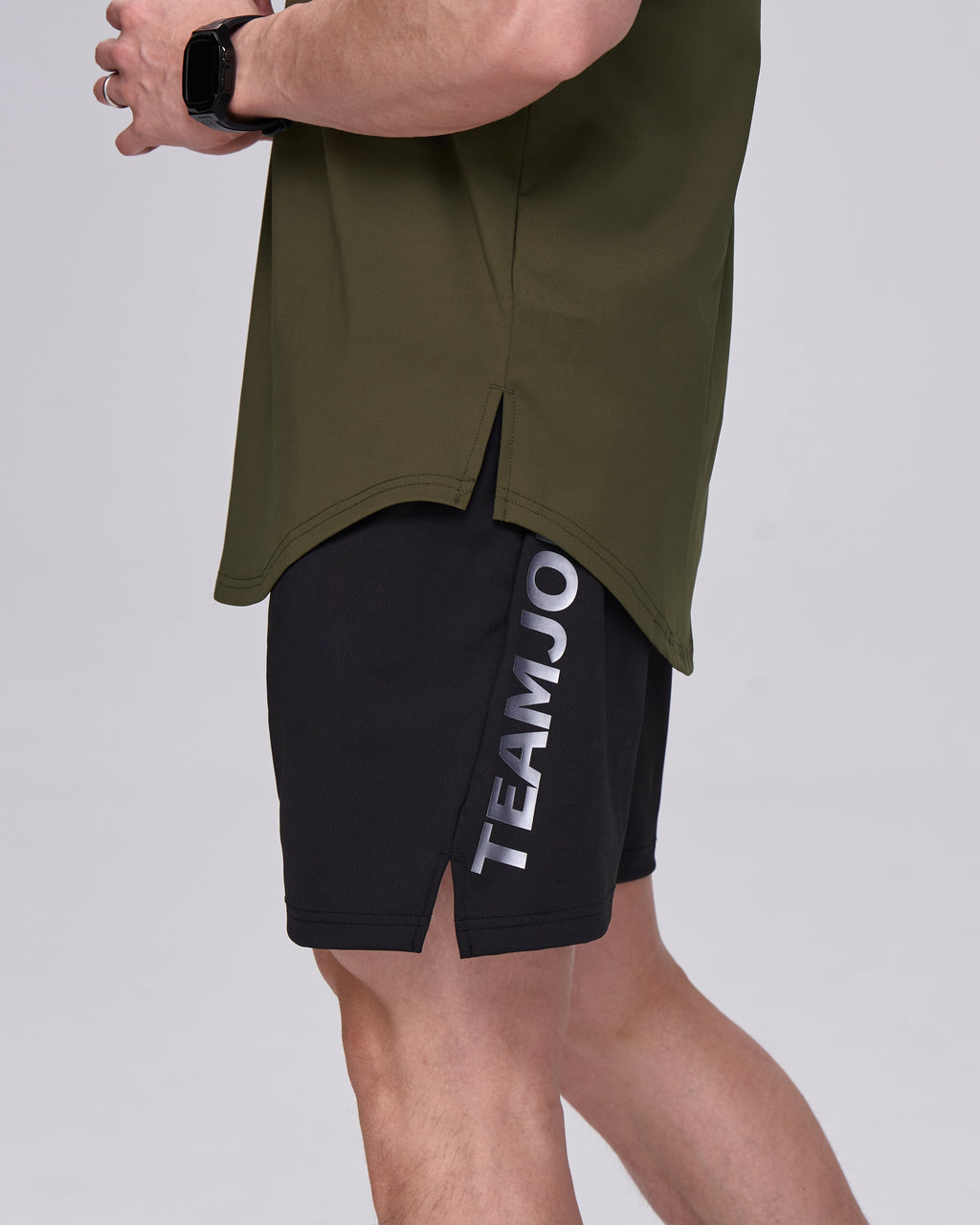 color_silver/army green