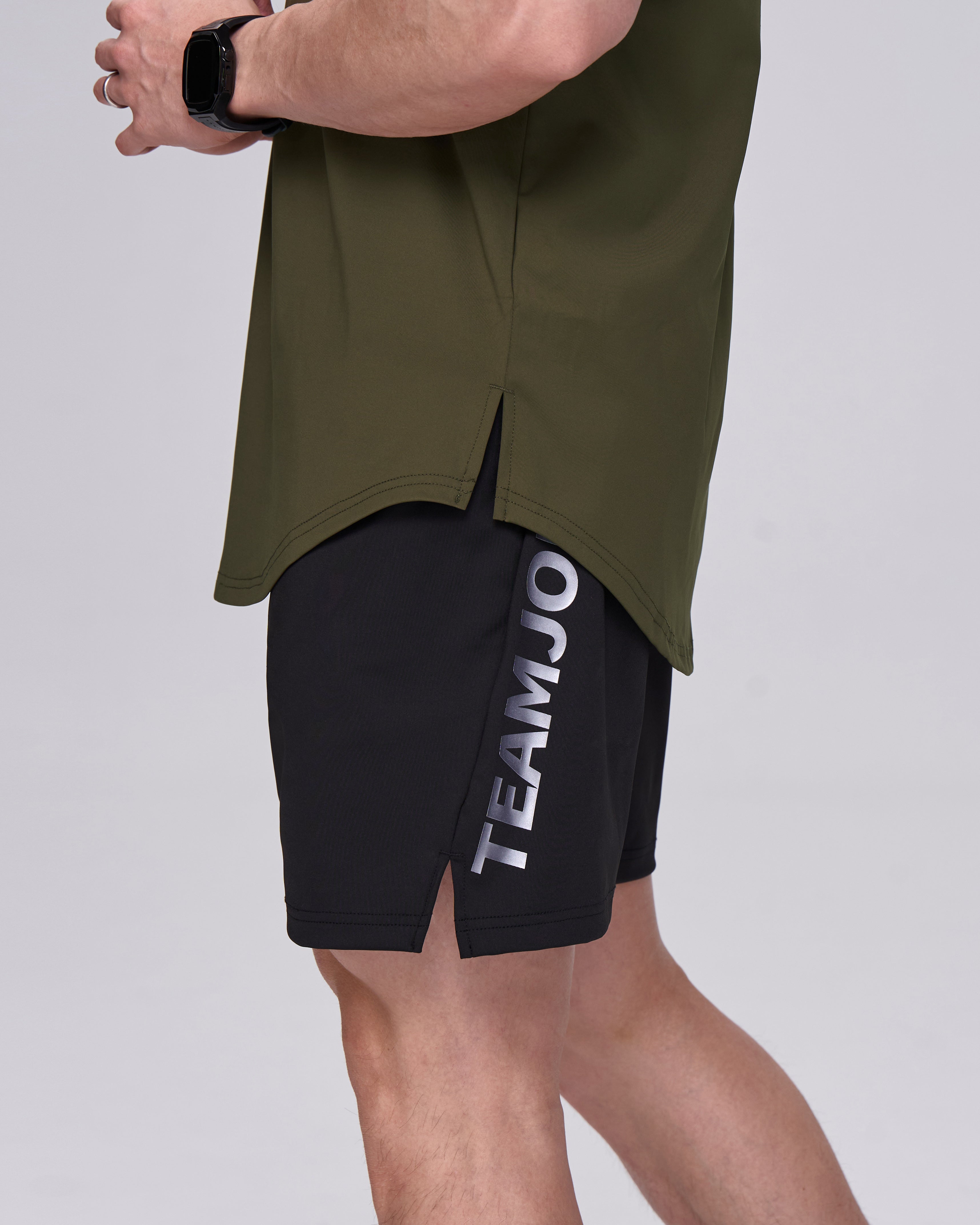 color_silver/army green