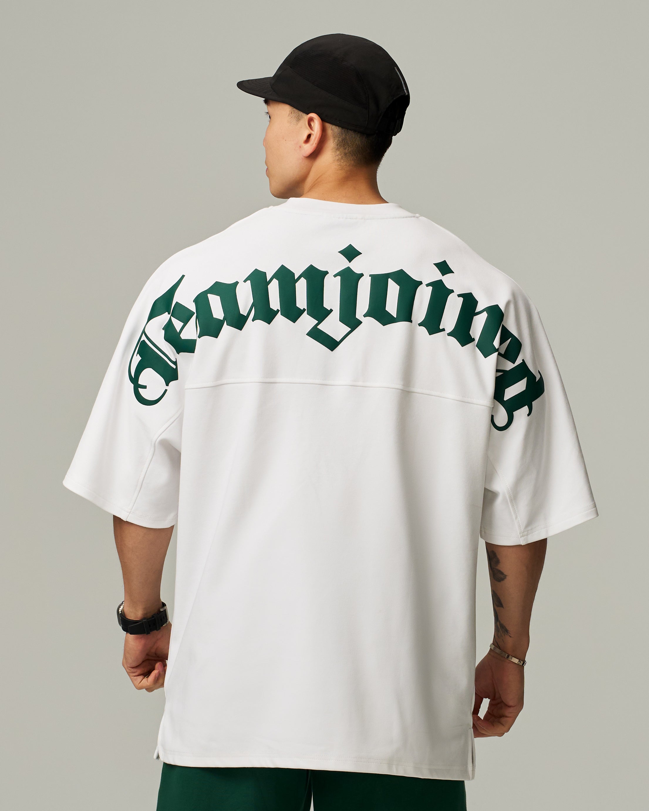 color_Cream/Dark Green