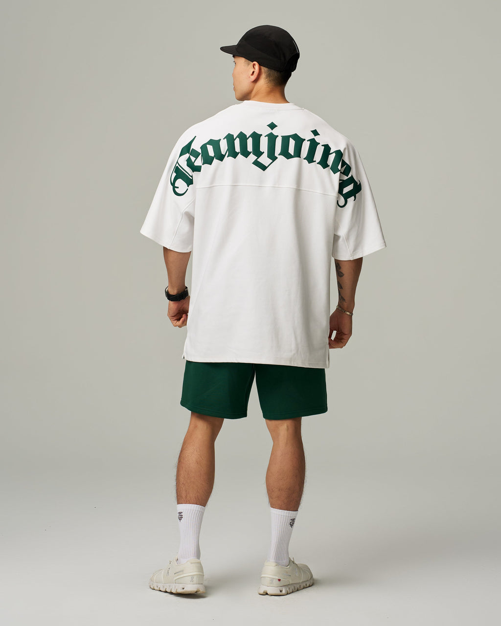 color_Cream/Dark Green