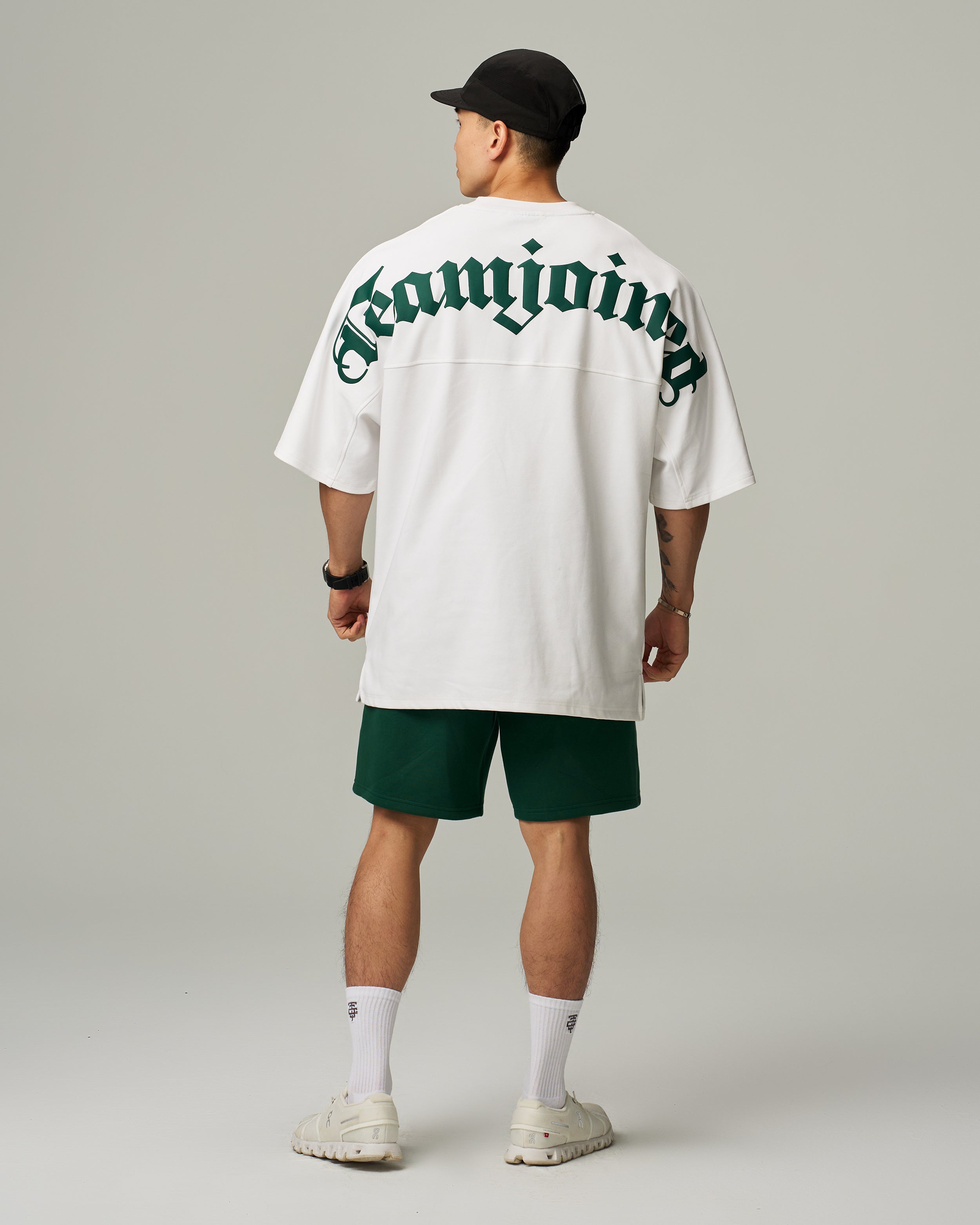 color_Cream/Dark Green