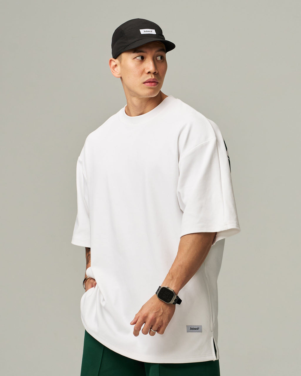 color_Cream/Dark Green