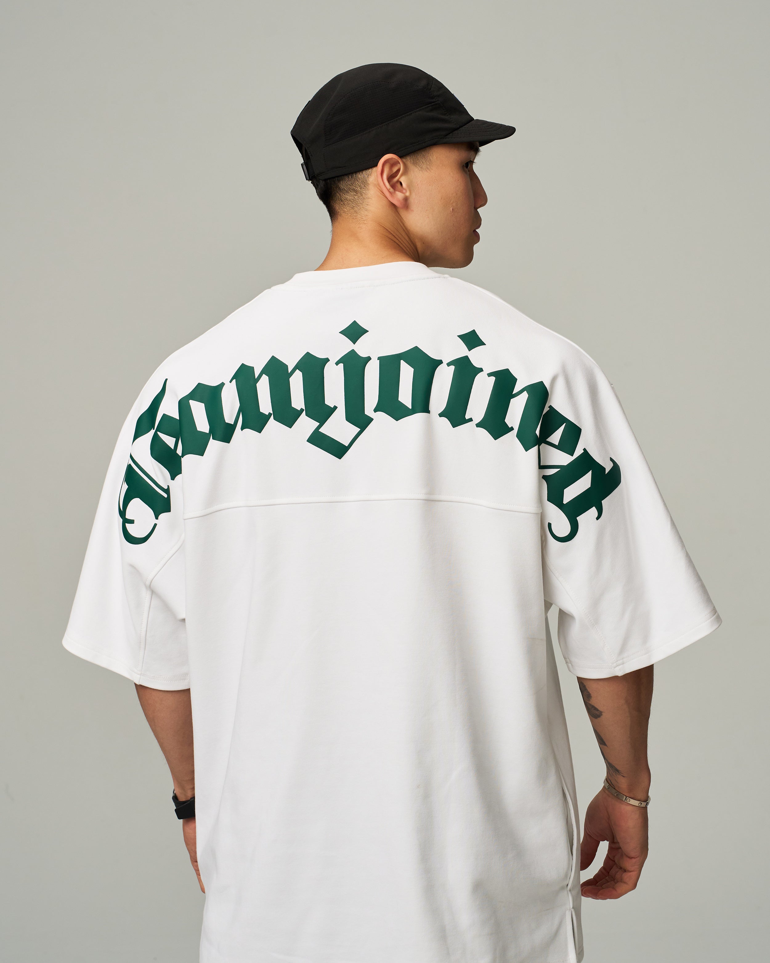 color_Cream/Dark Green