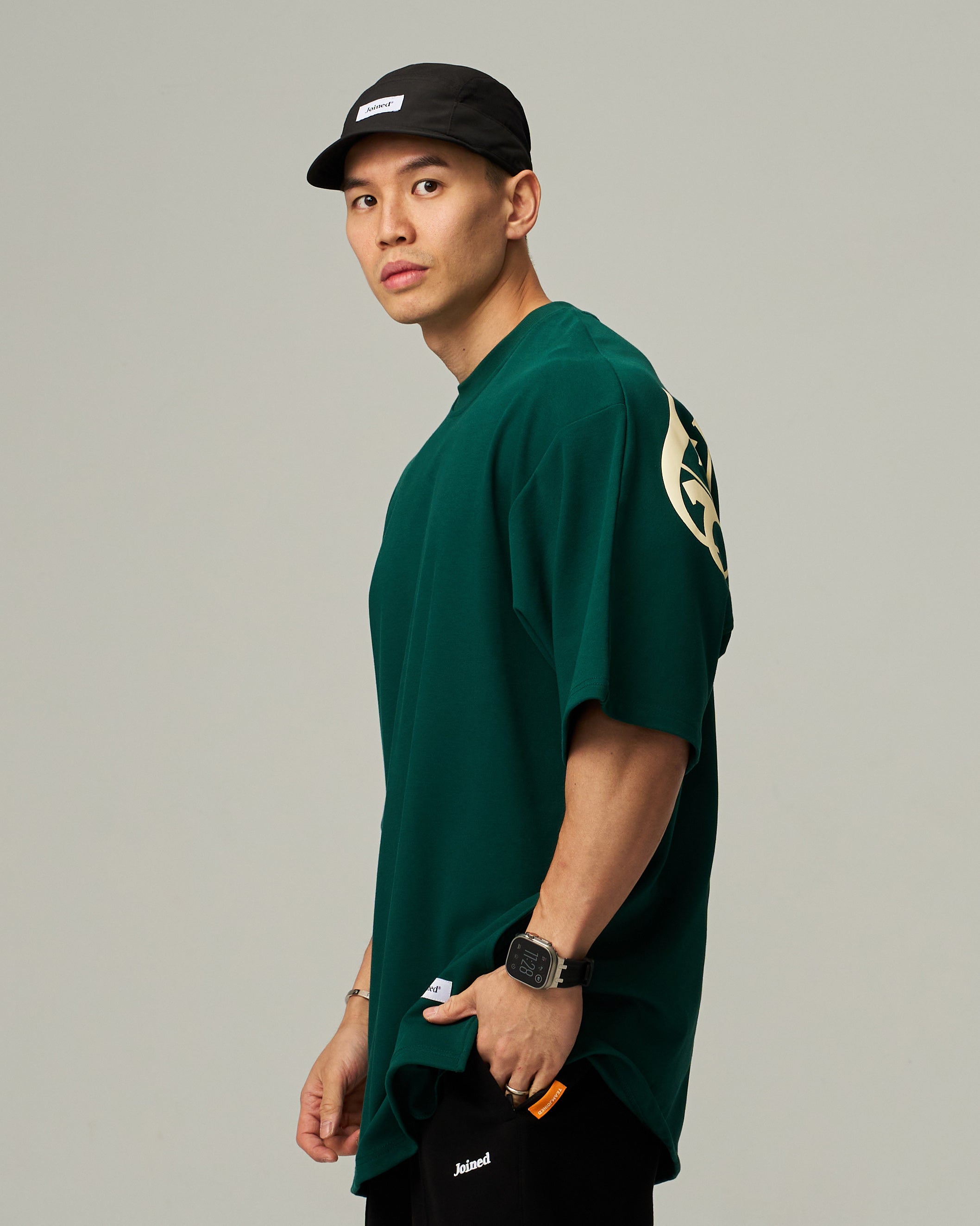 color_Dark Green/Cream