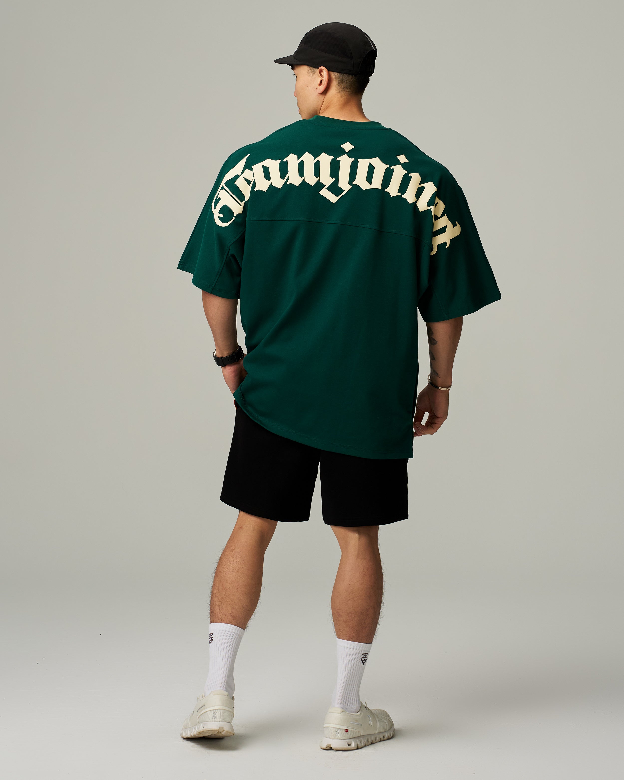 color_Dark Green/Cream