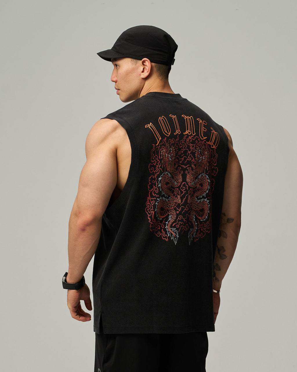 color_Orange / Washed Black