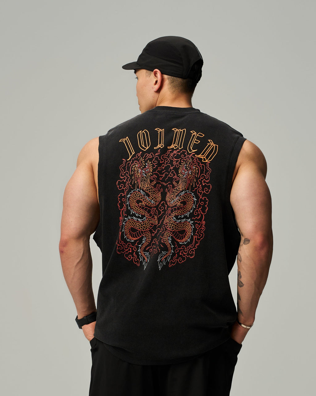 color_Orange / Washed Black