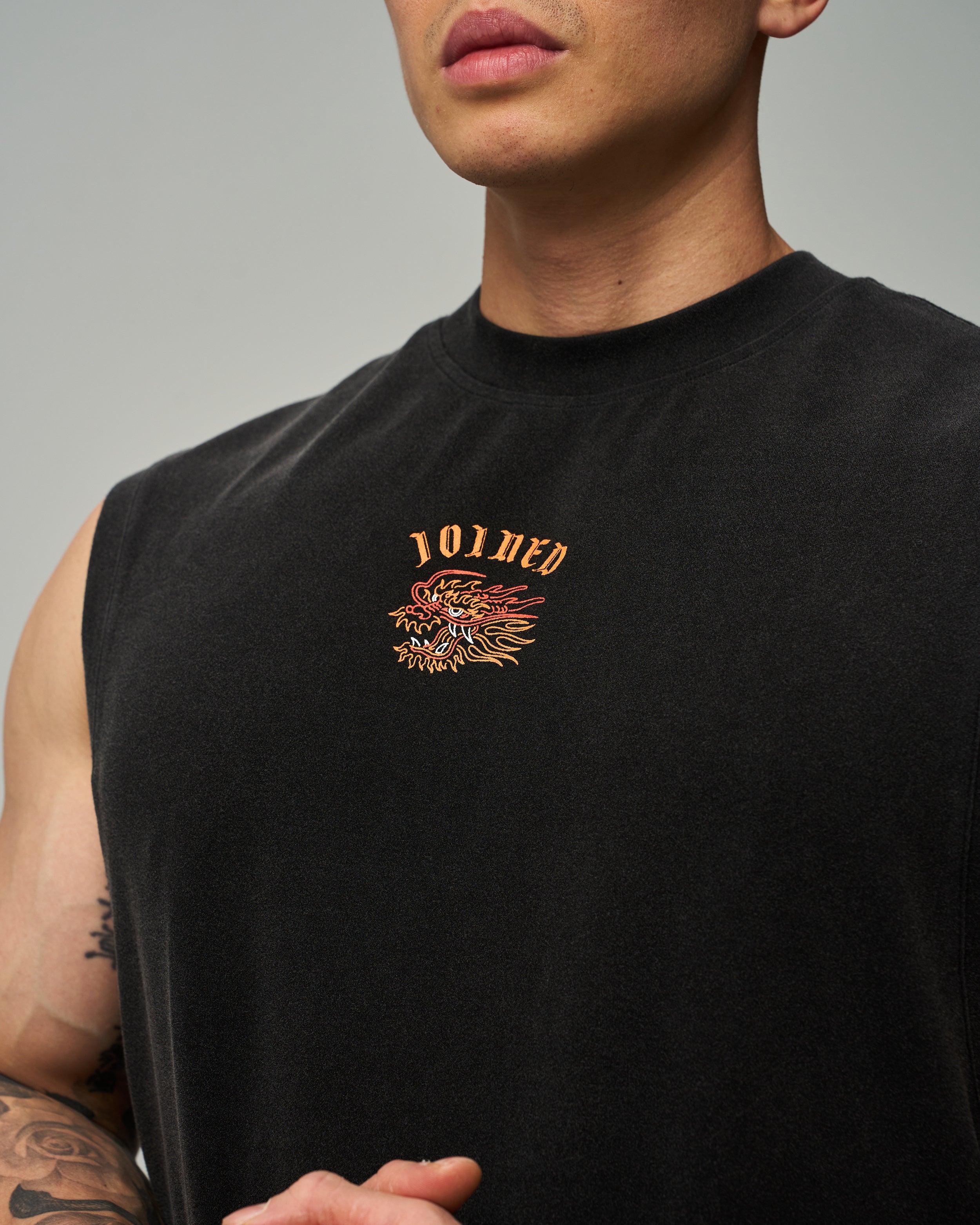 color_Orange / Washed Black