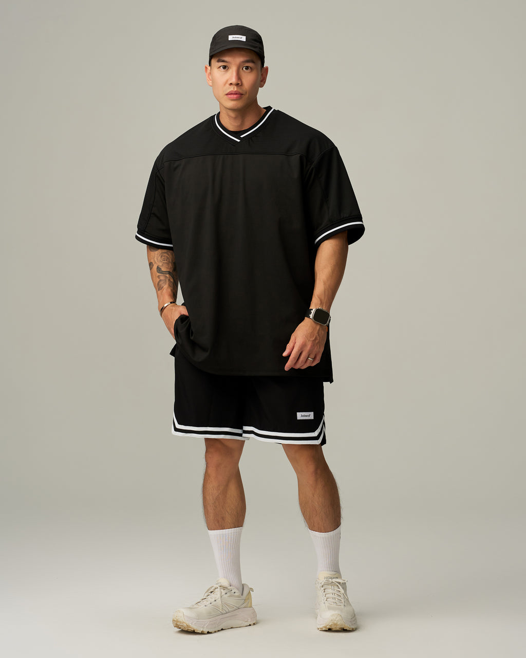 4-way Ribbon Side Slit Stretch Shorts