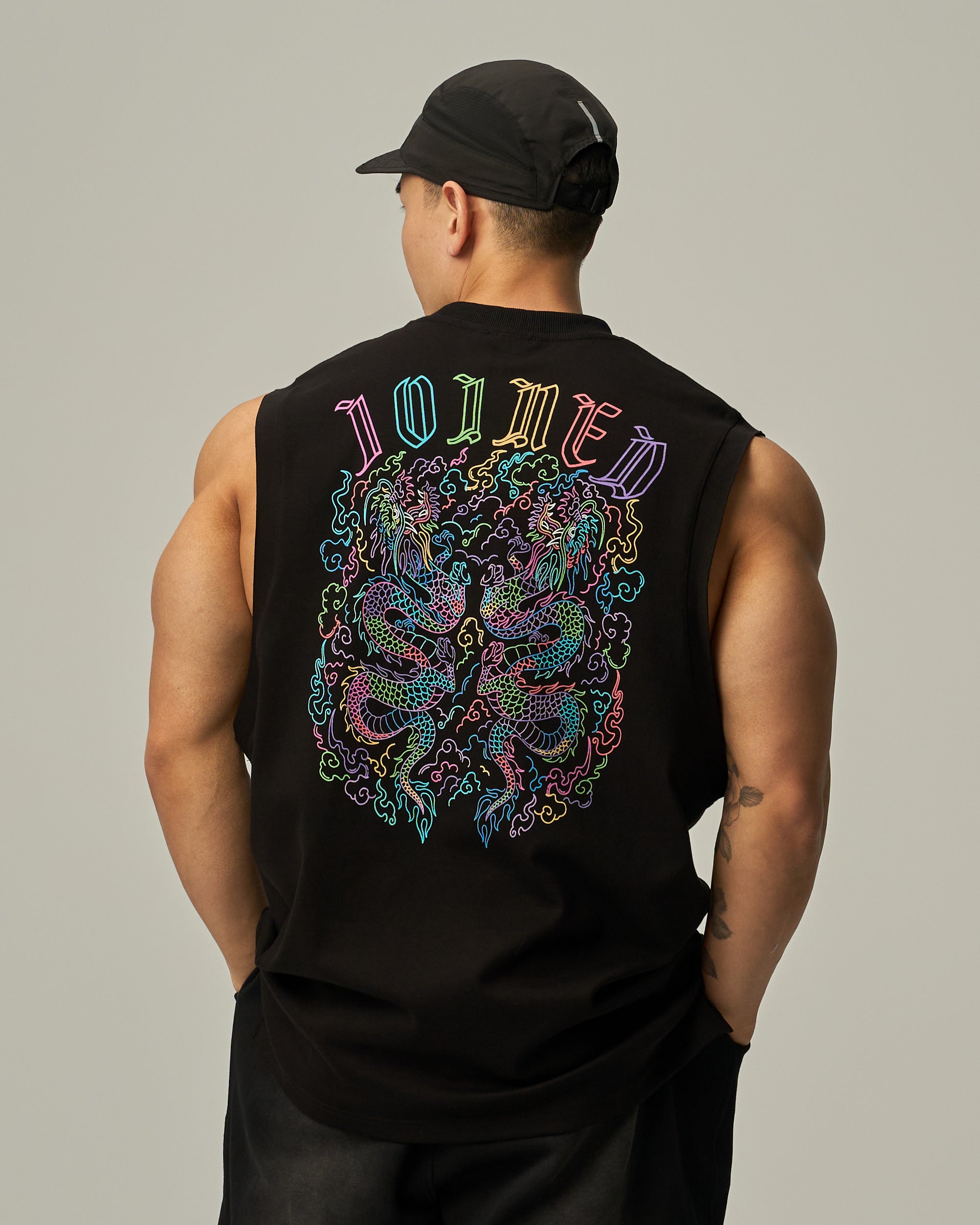 Dragon Sleeves Cut Oversized Top