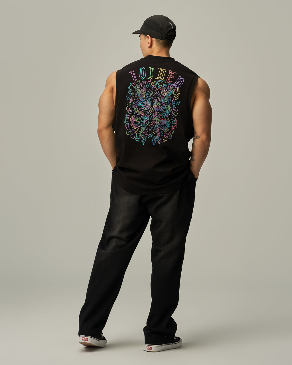 Dragon Sleeves Cut Oversized Top