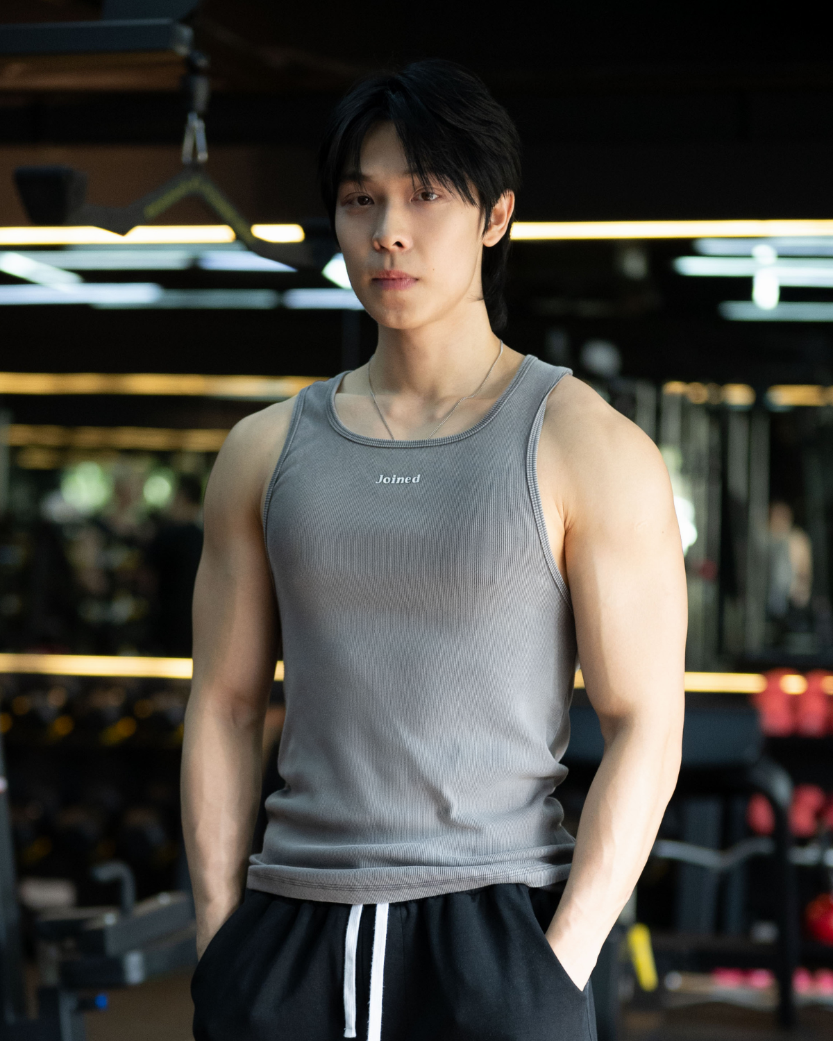 Embroidered Ribbed Tank