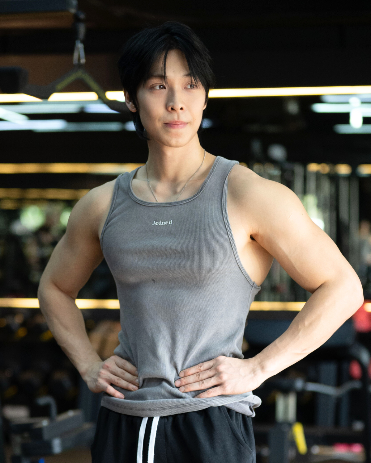 Embroidered Ribbed Tank