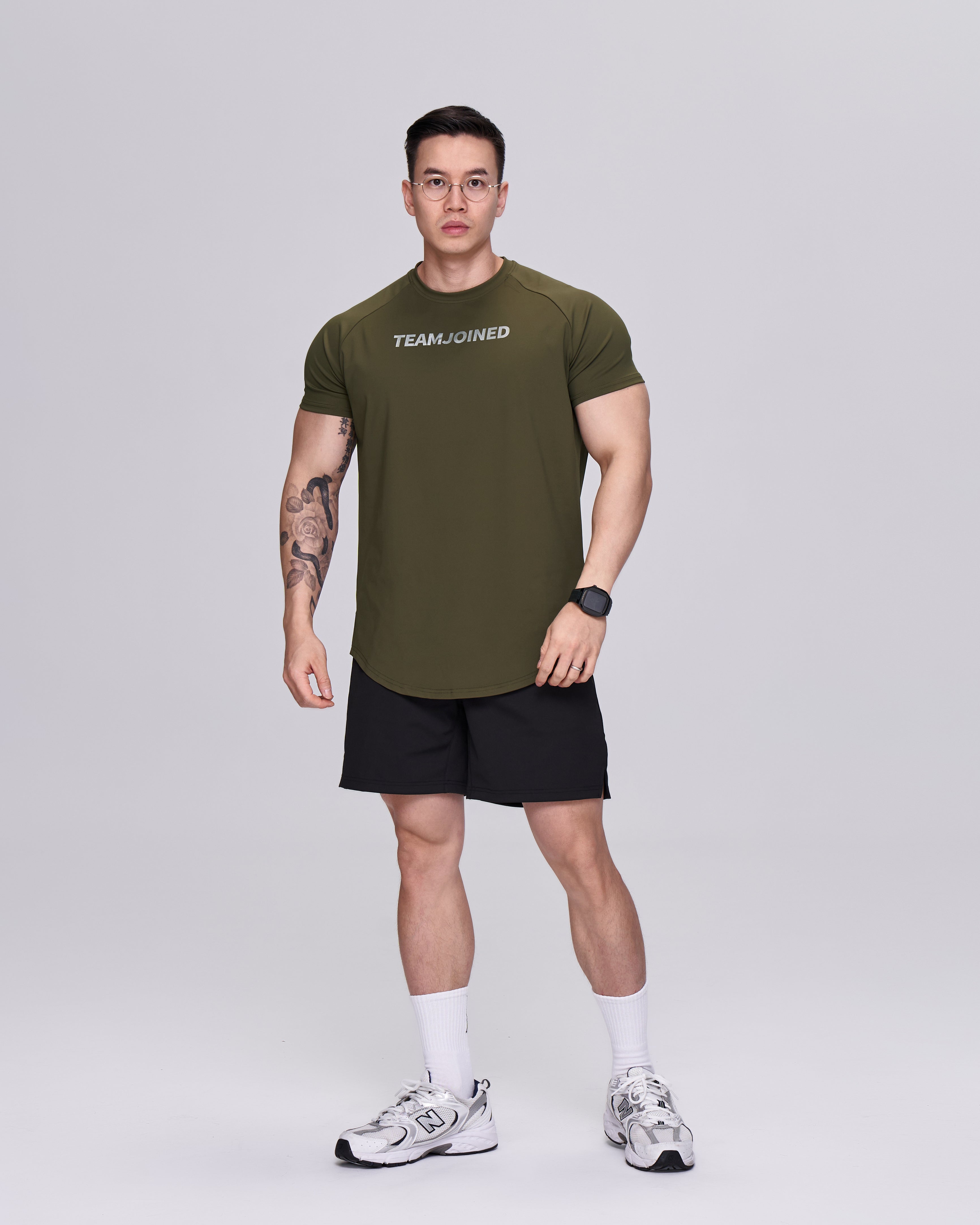 color_silver/army green